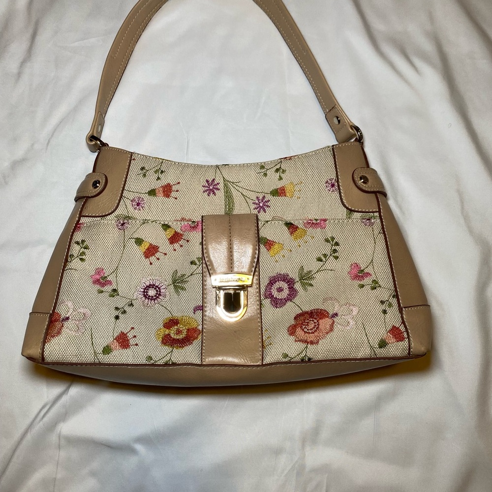 Floral Beige Women's Bag